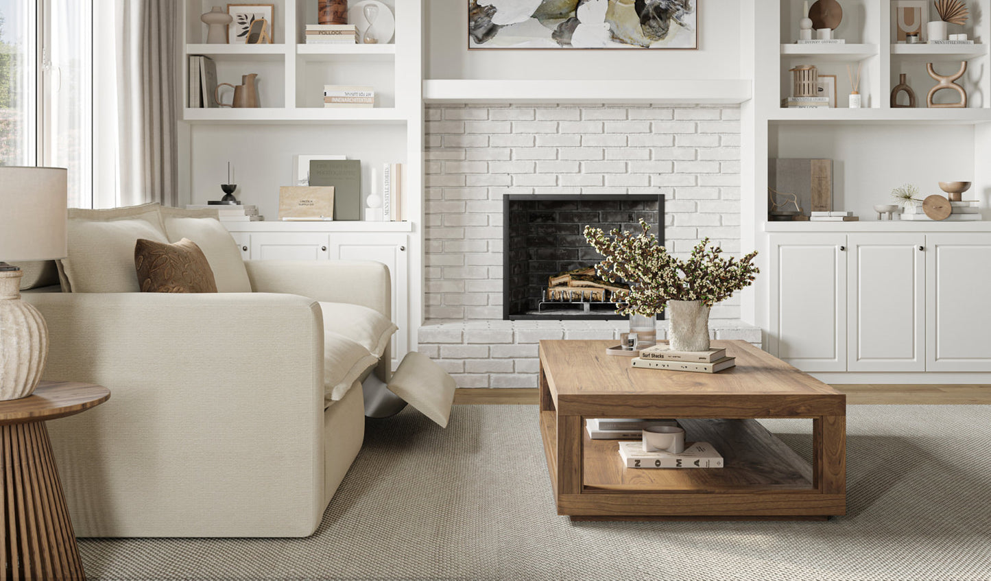 Coconut Two Seat Luxe Sofa