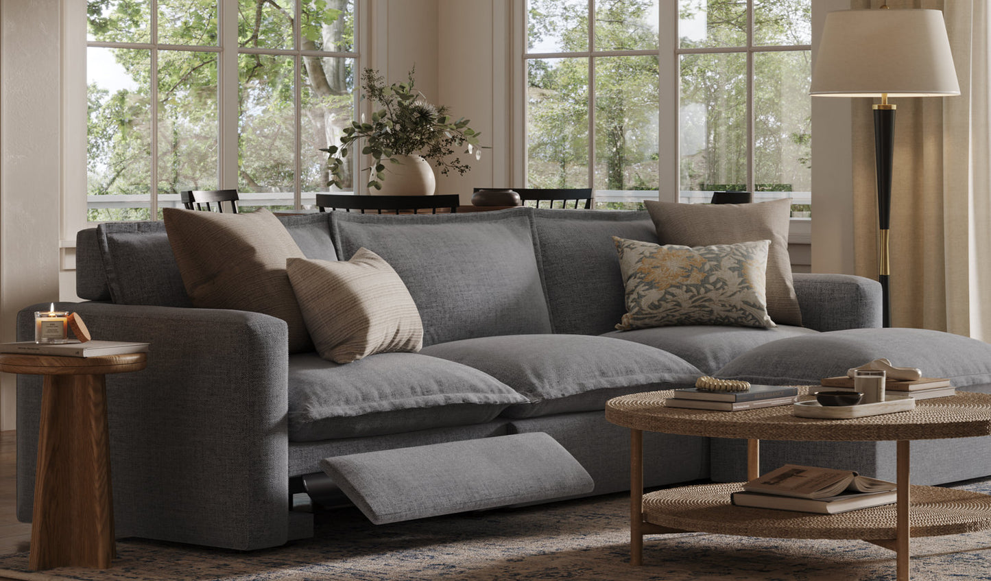 Gloomy Day In Three Seat Luxe Sofa