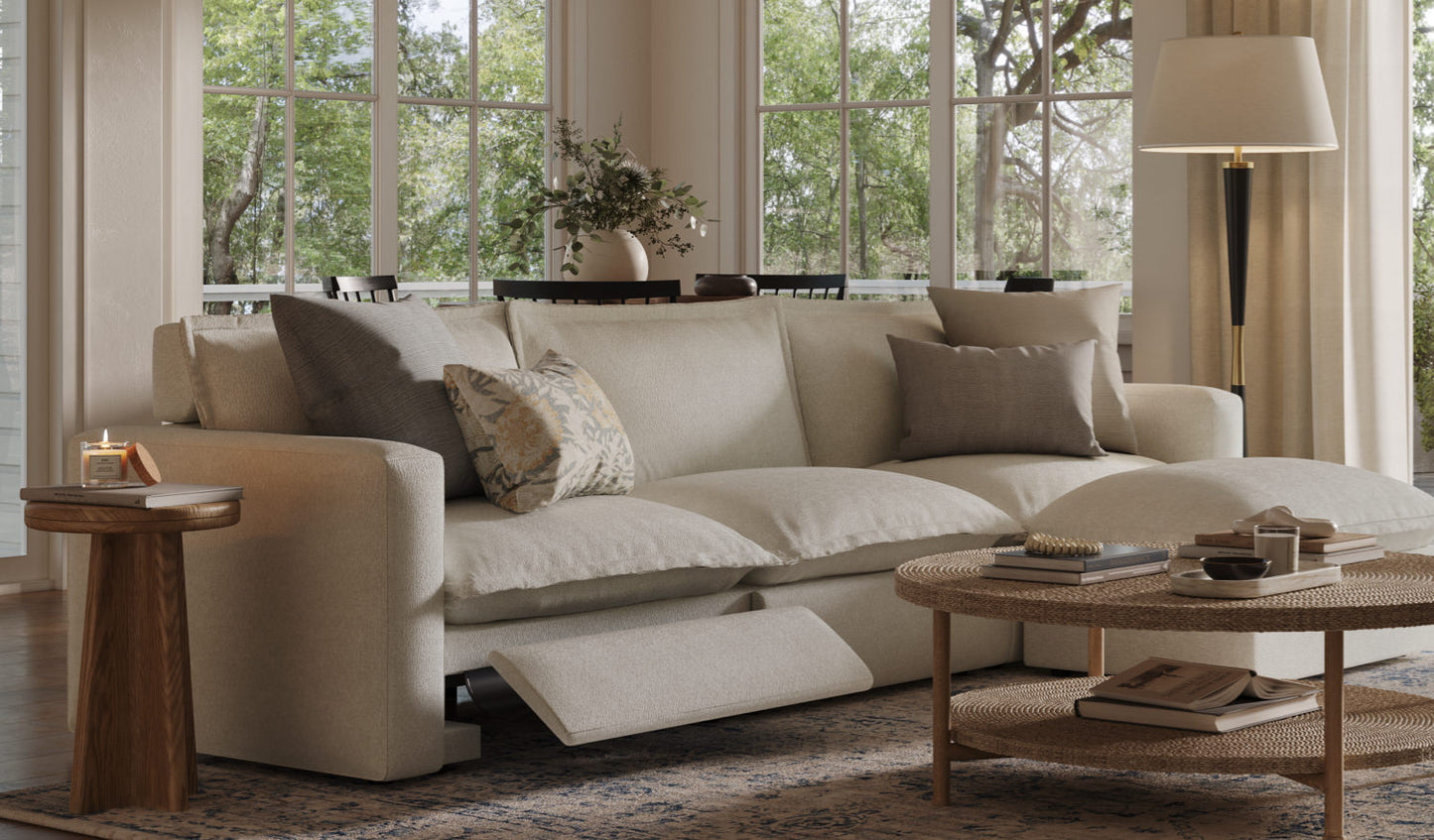 Coconut Three Seat Luxe Sofa