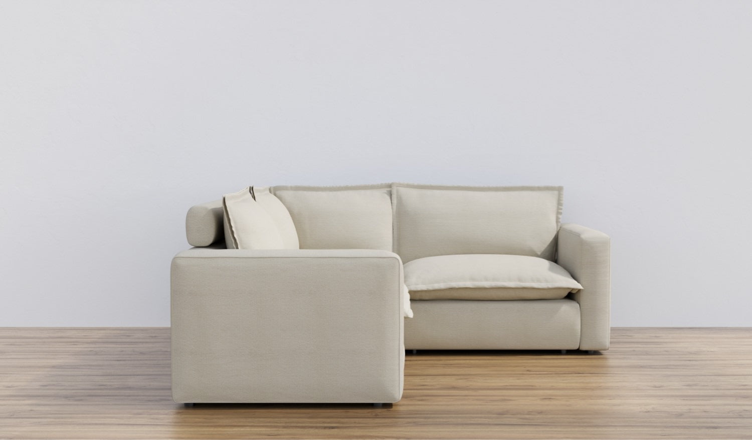 Coconut Mini L-Shaped Luxe Sectional