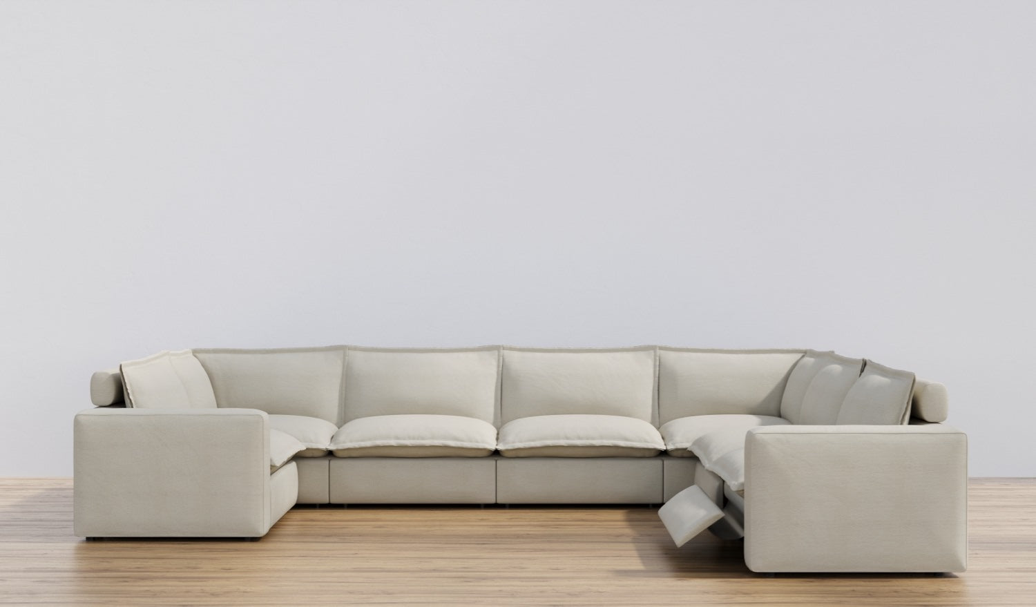 Coconut Seven Seat Luxe U-Shaped Sectional