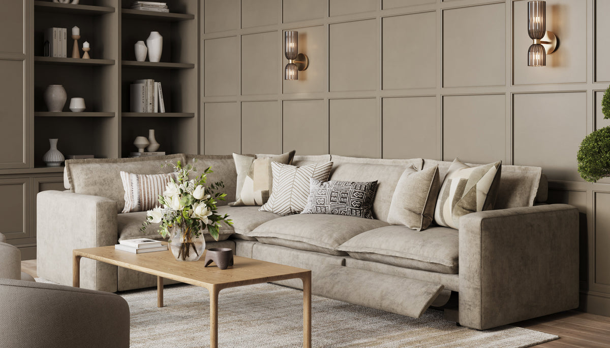 Luxe Seat L-Shape Reclining Couch Homebody