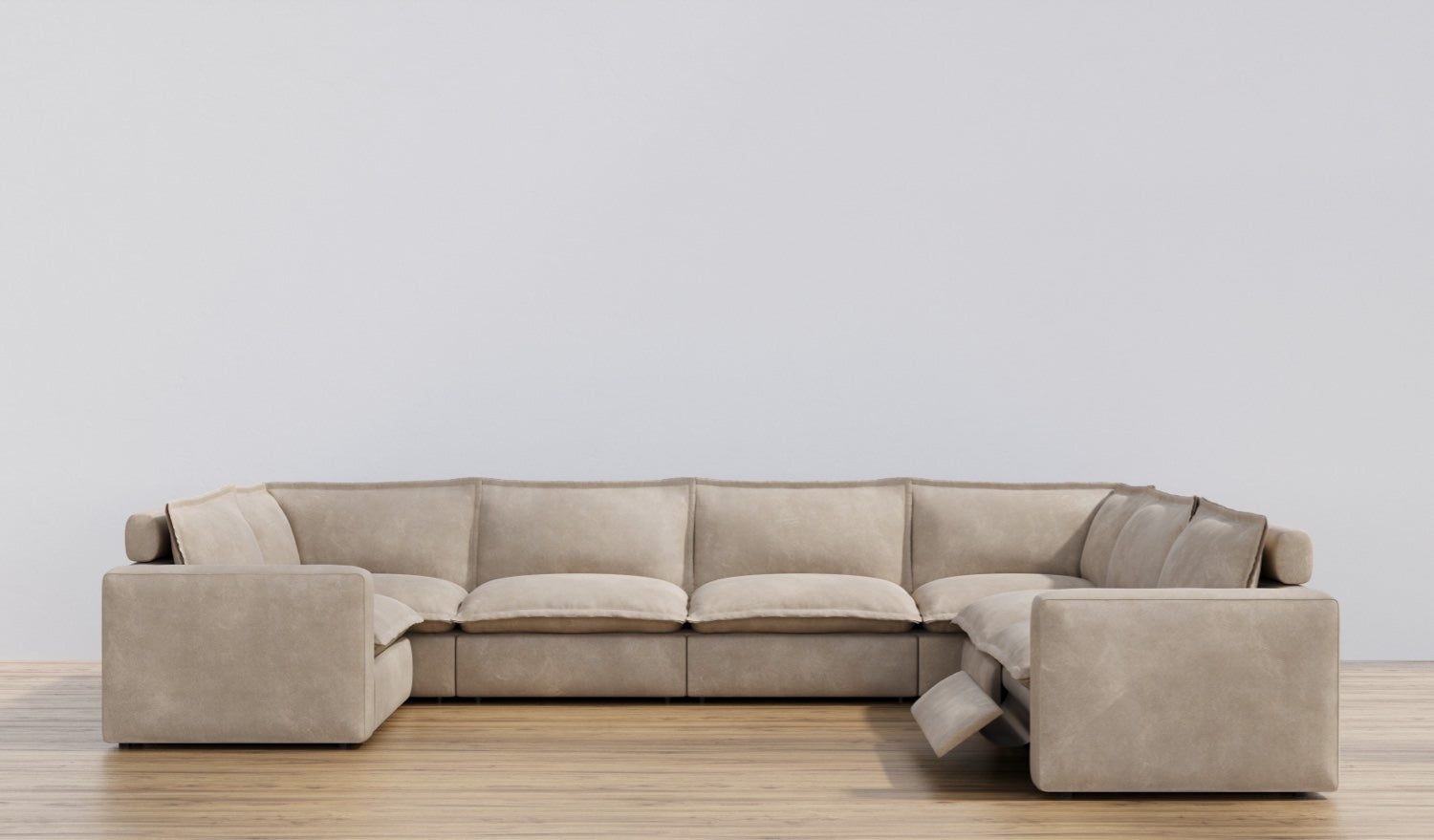 Shell Seven Seat Luxe U-Shaped Sectional