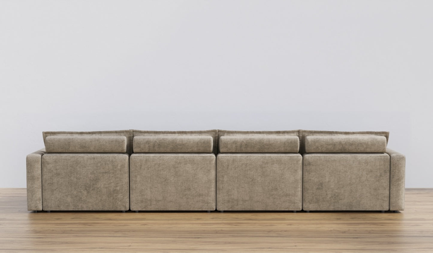 Warm Sand Four Seat Luxe Sofa