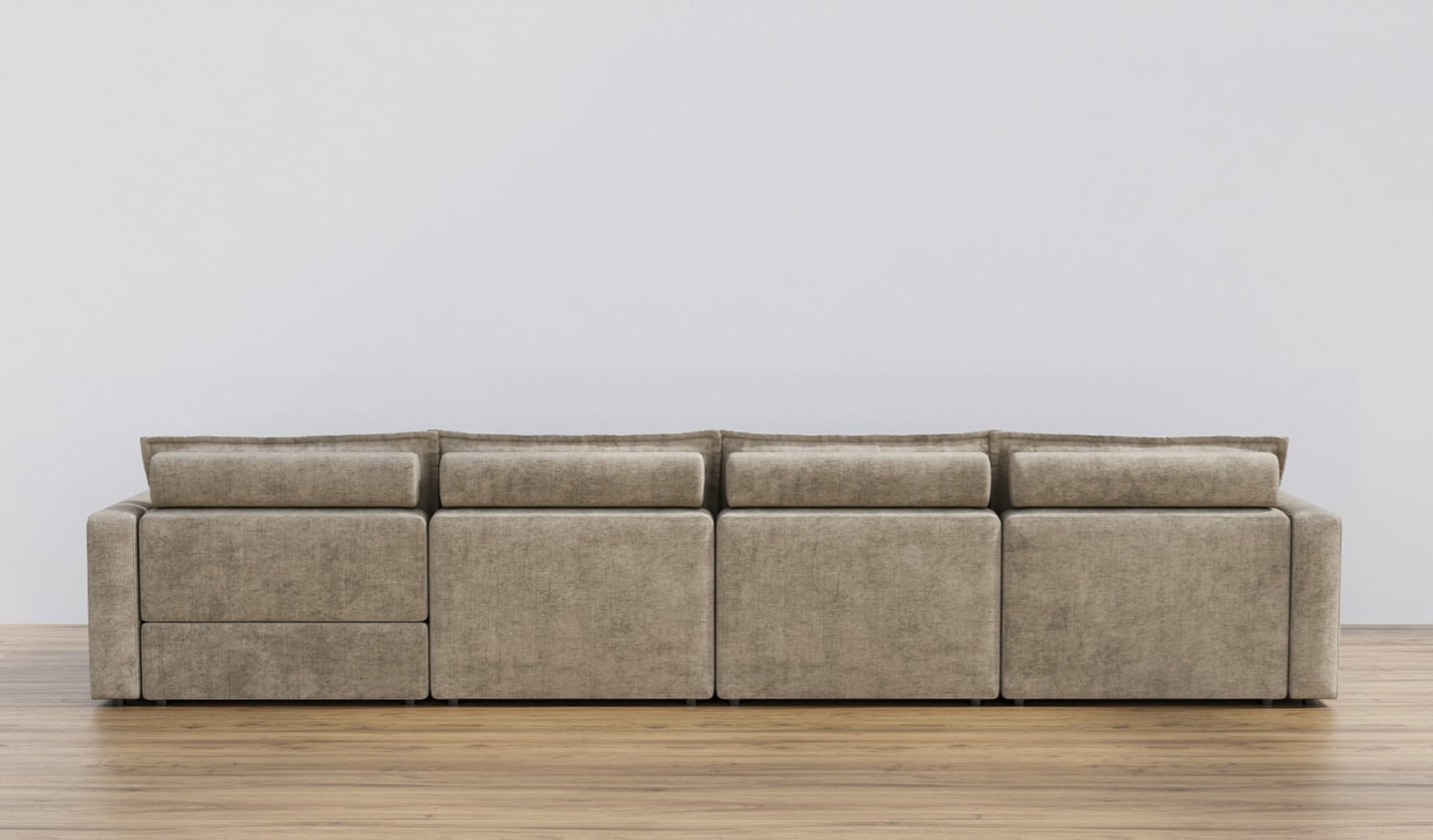 Warm Sand Four Seat Luxe Sofa