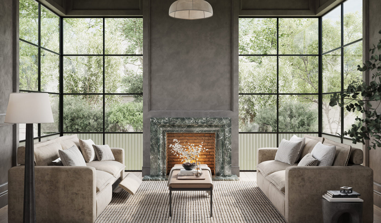 Warm Sand Two Seat Luxe Sofa