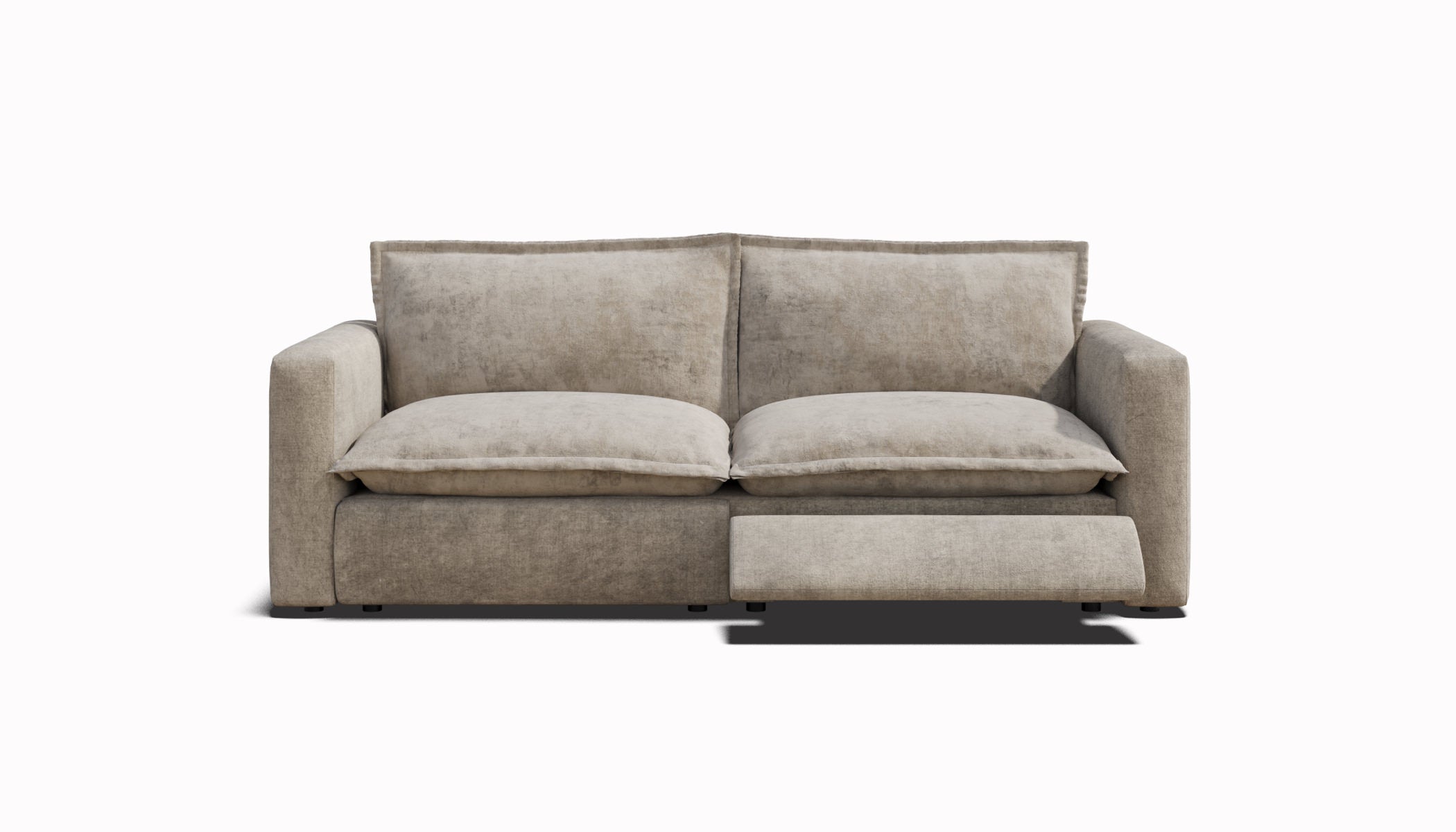 Velvet and Warm Sand / 1 Recliner