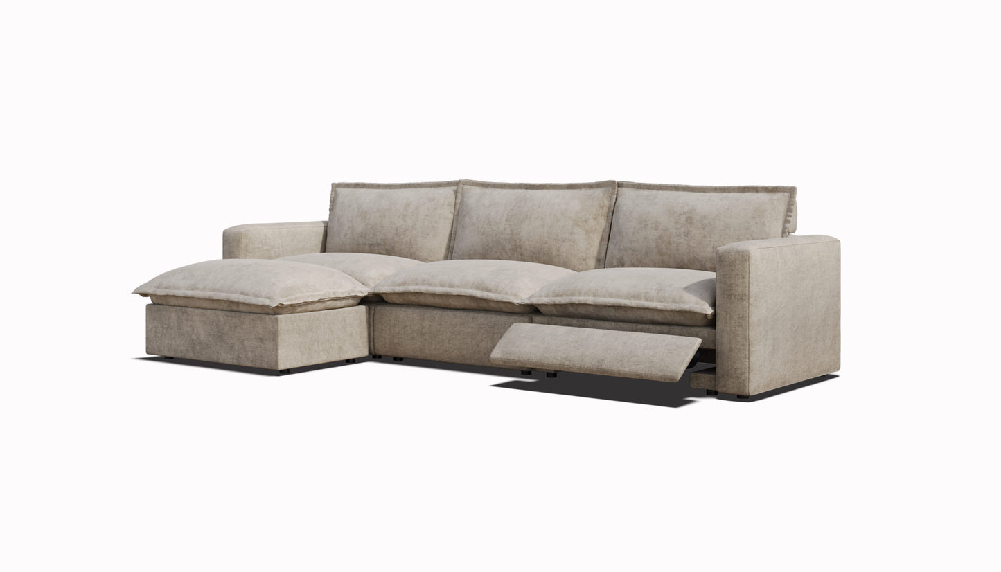 Luxe Sofa | 3 Seat Chaise (Left Side)