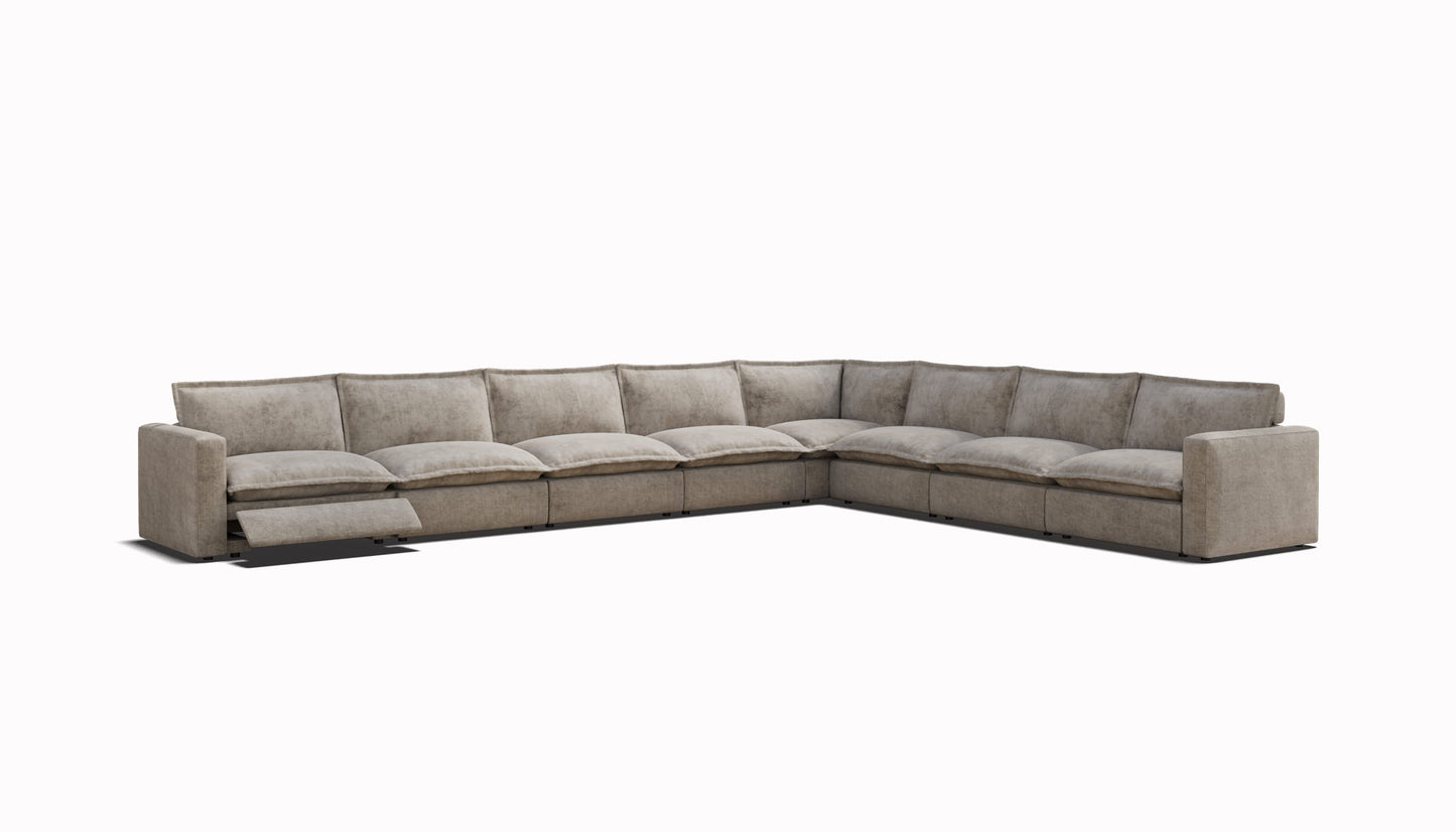Luxe L-Shape Sectional | 8 Seat