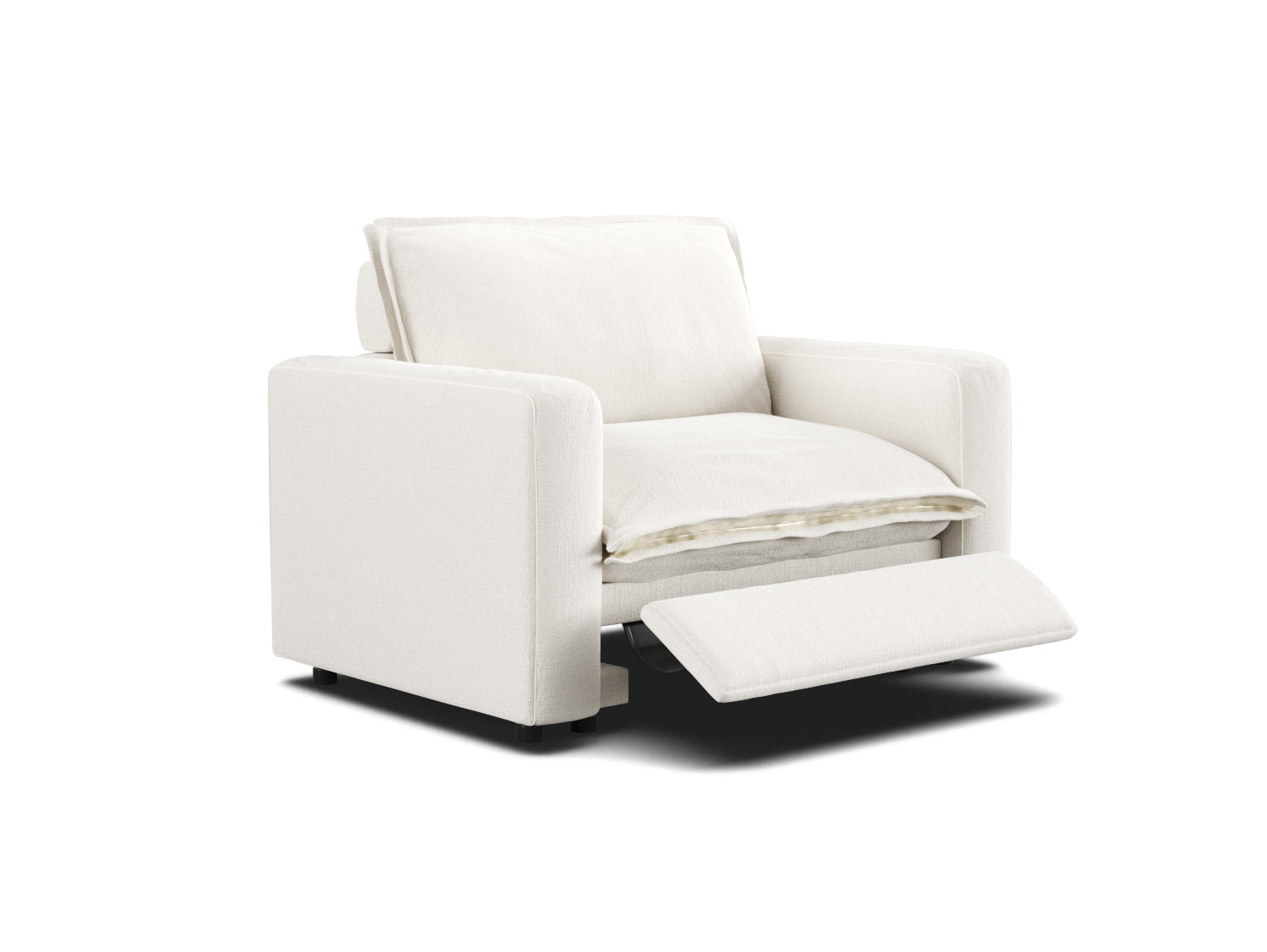 ergonomic back support pushback recliner