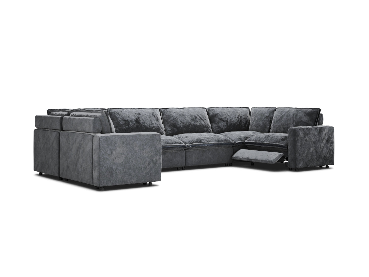 6 seat sectional discount recliner